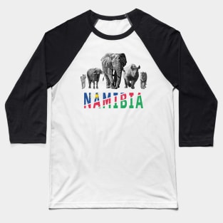 Namibia Wildlife Big Five for Namibia Safari Fans Baseball T-Shirt